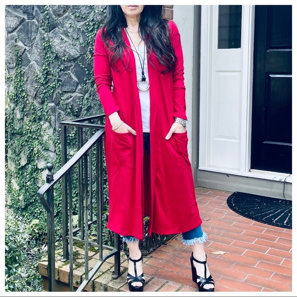 Fabulous open longline slouchy pockets cardigan - Picture 6 of 12